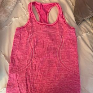 Lululemon swiftly tech tank in pink